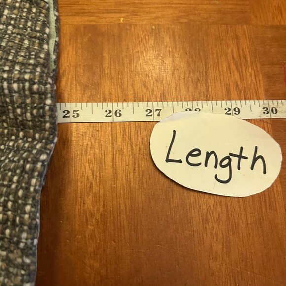 Gap plus size vintage y2k tweed skirt tan blue accent wool blend 16 - Picture 2 of 7